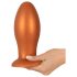 ANOS - plug anale grande - silicone arancione