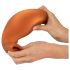 ANOS - plug anale grande - silicone arancione