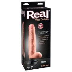   Real Feel Deluxe No.7 - vibratore realistico con testicoli - colore naturale