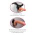 Deluxe Real Feel No.7 - vibratore realistico con testicoli (naturale)