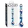 Icicles No. 08 - dildo doppia punta ondulato - vetro trasparente blu