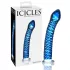 Icicles No. 29 - dildo a spirale per pene - vetro blu