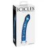 Icicles No. 29 - dildo a spirale per pene - vetro blu
