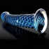 Icicles No. 29 - dildo a spirale per pene - vetro blu