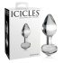 Icicles No. 44 - plug anale a cono - vetro trasparente