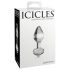 Icicles No. 44 - plug anale a cono - vetro trasparente