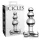 Icicles No. 47 - plug anale triplo con perle - vetro trasparente