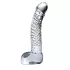 Icicles No. 61 - dildo in vetro realistico con testicoli e pene - trasparente
