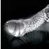 Icicles No. 61 - dildo in vetro realistico con testicoli e pene - trasparente