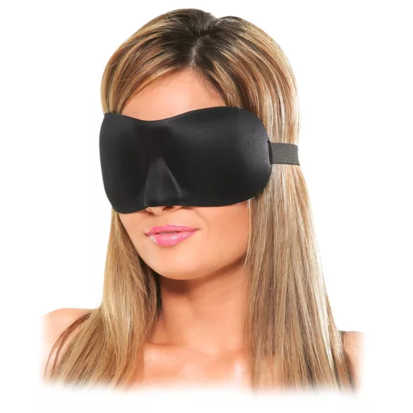 Fetish Deluxe Fantasy - maschera occhi larga e morbida - nero