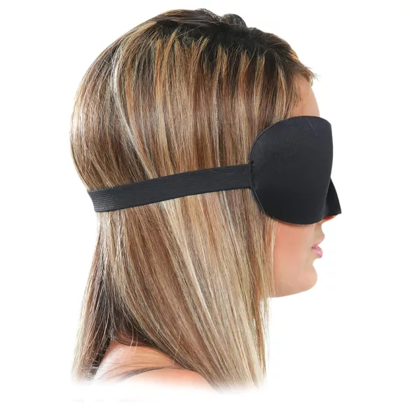 Fetish Deluxe Fantasy - maschera occhi larga e morbida - nero