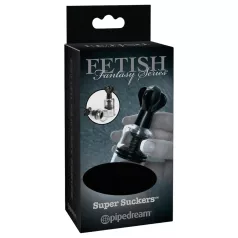   Pipedream Fetish Super Suckers - pompa succhia capezzoli (nero-trasparente)