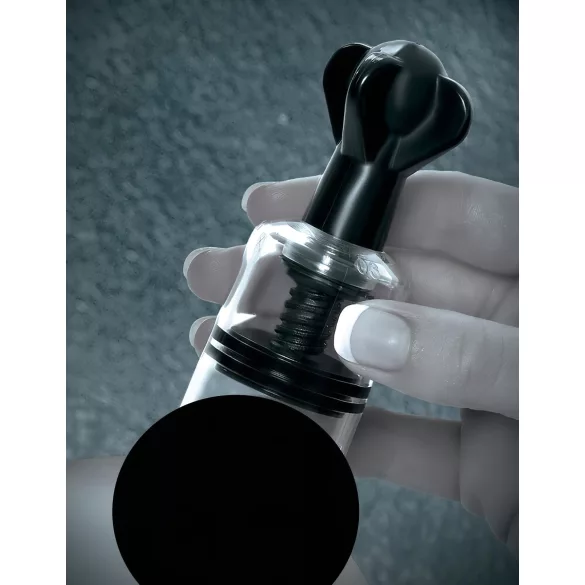 Fetish Super Suckers - pompa succhia capezzoli - nero trasparente