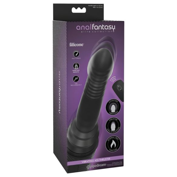 Analfantasy - vibratore anale spingente - silicone nero