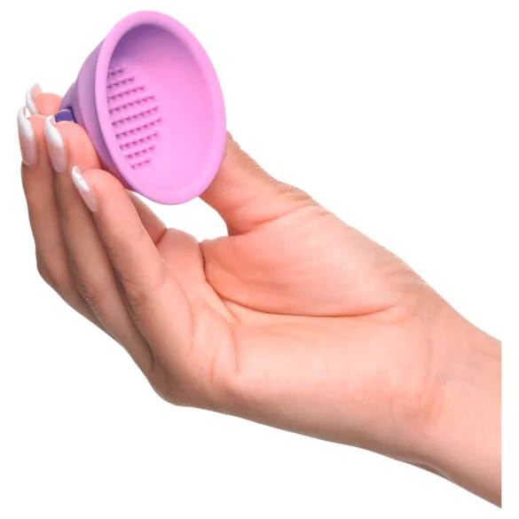 Fantasy For Her coppia di succhiotti vibranti per capezzoli - viola