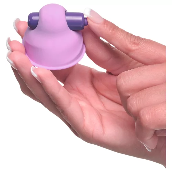 Fantasy For Her coppia di succhiotti vibranti per capezzoli - viola
