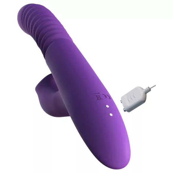 Fantasy For Her - vibratore spingente 3 in 1 con funzione riscaldante (viola)