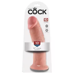 King Cock 10 - dildo con ventosa grande - 25cm - color carne