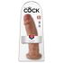 King Cock 25cm - Dildo con Ventosa Grande - Natural Scuro