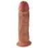 King Cock 25cm - Dildo con Ventosa Grande - Natural Scuro