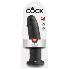 King Cock - dildo realistico con ventosa - 25cm nero