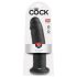 King Cock 10 - Dildo con ventosa (25cm) - nero