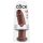 King Cock 10 - Dildo marrone con ventosa grande (25 cm)
