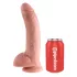 King Cock 9 - grande dildo con testicoli e ventosa (23 cm, color carne)