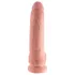 King Cock 9 - grande dildo con testicoli e ventosa (23 cm, color carne)