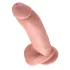 King Cock 9 - grande dildo con testicoli e ventosa (23 cm, color carne)