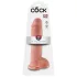 King Cock - dildo realistico con ventosa e testicoli 28cm - color carne