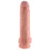 King Cock - dildo realistico con ventosa e testicoli 28cm - color carne