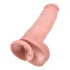 King Cock - dildo realistico con ventosa e testicoli 28cm - color carne