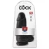 King Cock - dildo realistico con ventosa e testicoli - 23 cm nero