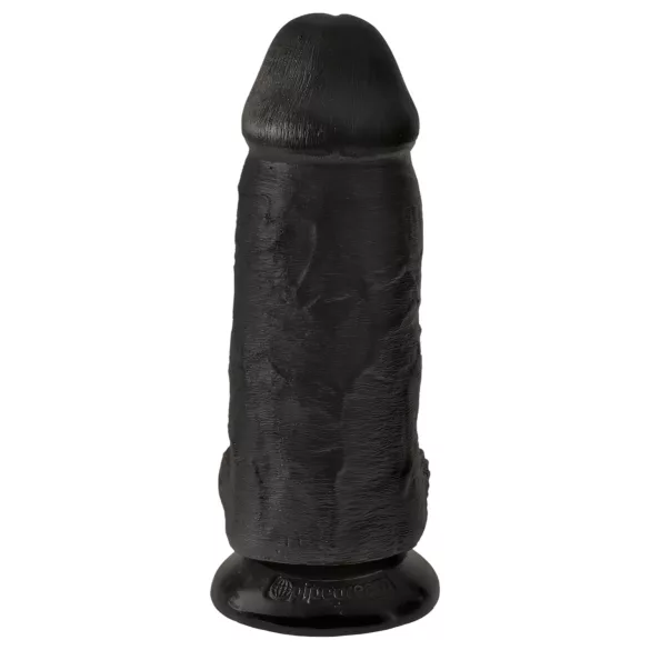King Cock - dildo realistico con ventosa e testicoli - 23 cm nero