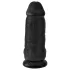 King Cock - dildo realistico con ventosa e testicoli - 23 cm nero