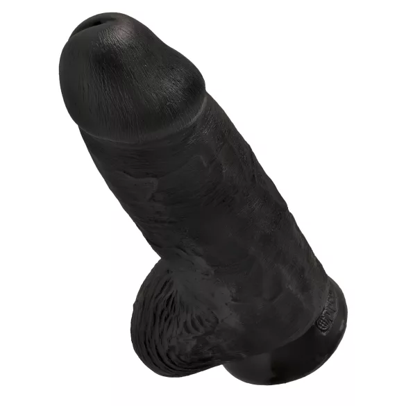 King Cock - dildo realistico con ventosa e testicoli - 23 cm nero