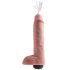 King Cock 11 - Dildo realistico con spruzzo (28cm) - naturale