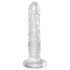 King Cock Clear 6 - dildo con ventosa - realistico trasparente 15cm