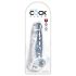 King Cock Clear 8 - Dildo con Ventosa e Testicoli (20 cm)