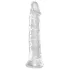 King Cock - dildo realistico grande con ventosa - trasparente 20 cm