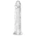 King Cock - dildo realistico grande con ventosa - trasparente 20 cm