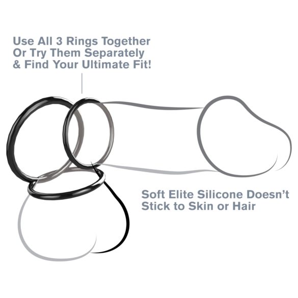 Fantasy C-Ringz - Anello Penieno Trio (nero)