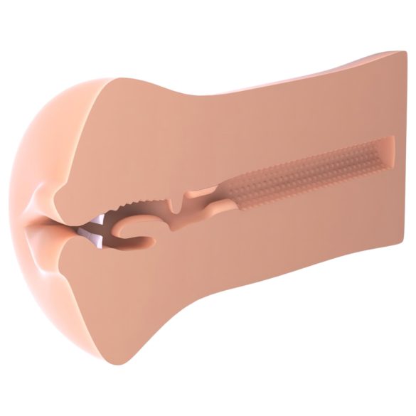 Fuck Me Silly To Go - masturbatore bocca realistico - silicone naturale