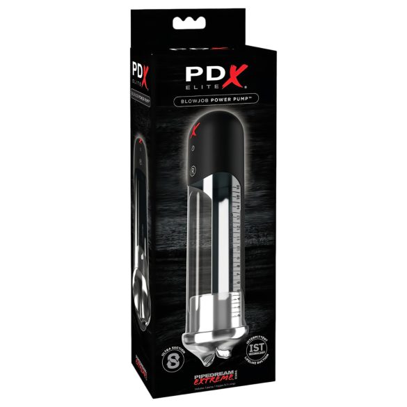 PDX Blowjob - pompa pene automatica con labbra - nero
