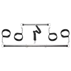   Pipedream - Fetish Spread'em Bar - barra divaricatrice con manette (argento)