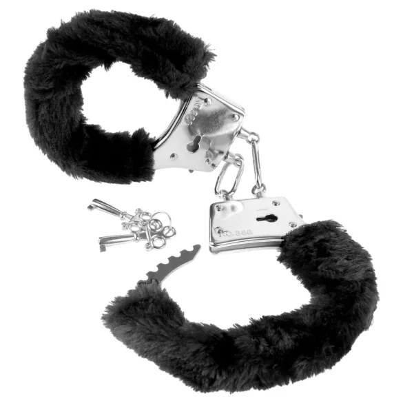 Fetish Fantasy - manette in peluche (nere)