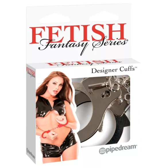 Fetish Fantasy - manette in metallo - design elegante - argento