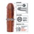 X-TENSION Mega 2 - Estensione Realistica del Pene (20,3cm) - Naturale Scuro