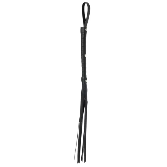 Fetish Fantasy Deluxe Cat-O-Nine - frusta a nove code - 65cm - nero